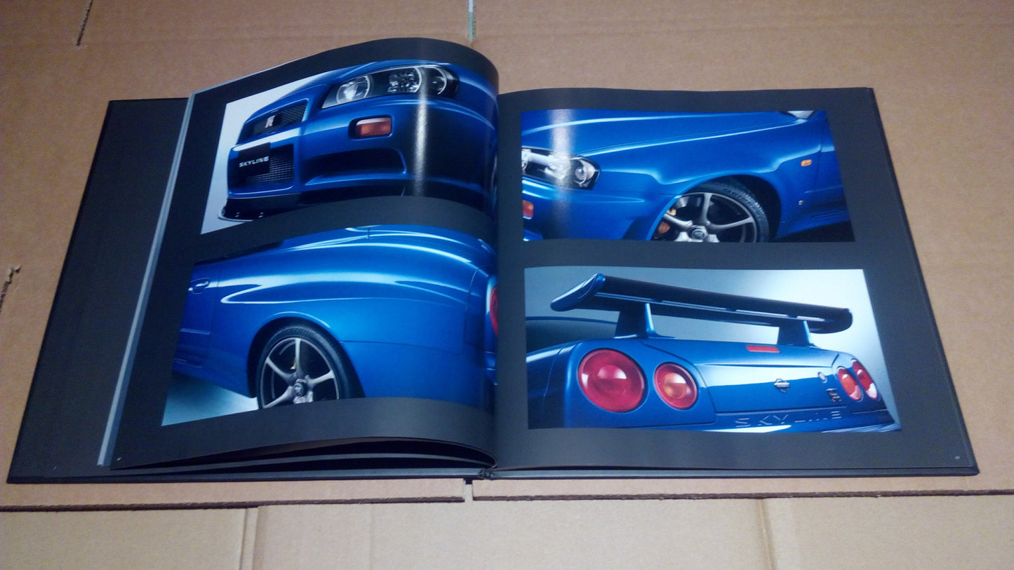 R34 GTR JDM Nissan Dealer book '99 ~ '00 (Hard cover)