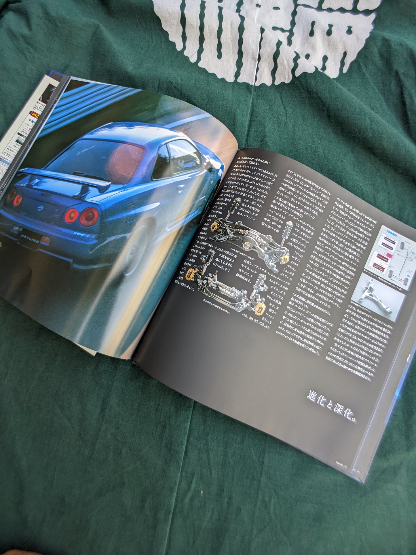 R34 GTR JDM Nissan Dealer book '00 ~ '02 (Blue Hard cover)