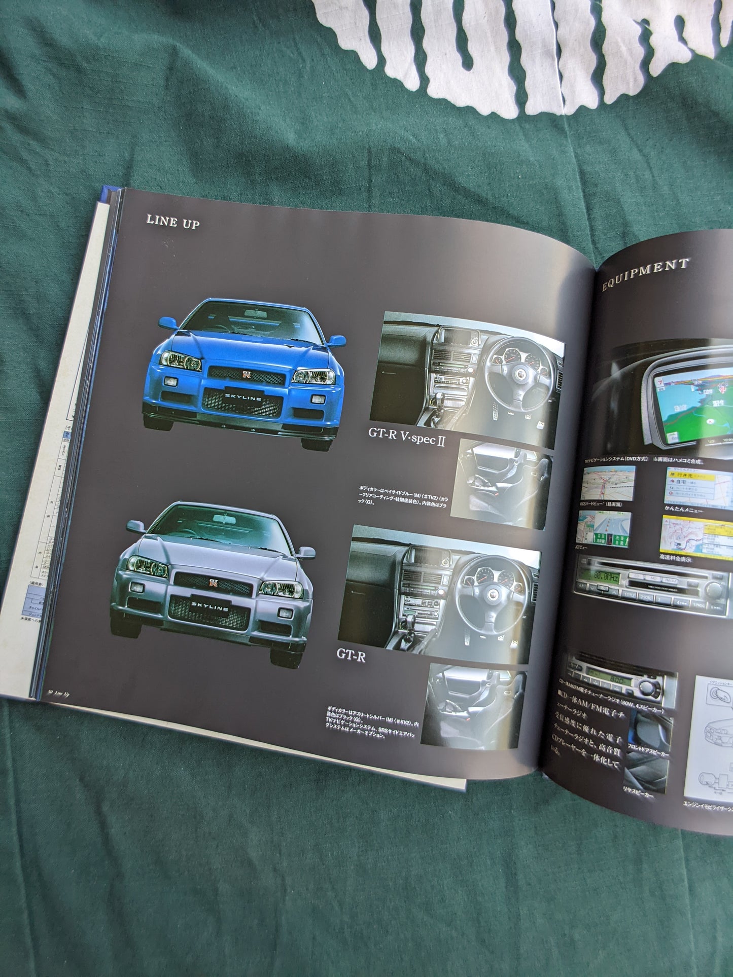 R34 GTR JDM Nissan Dealer book '00 ~ '02 (Blue Hard cover)