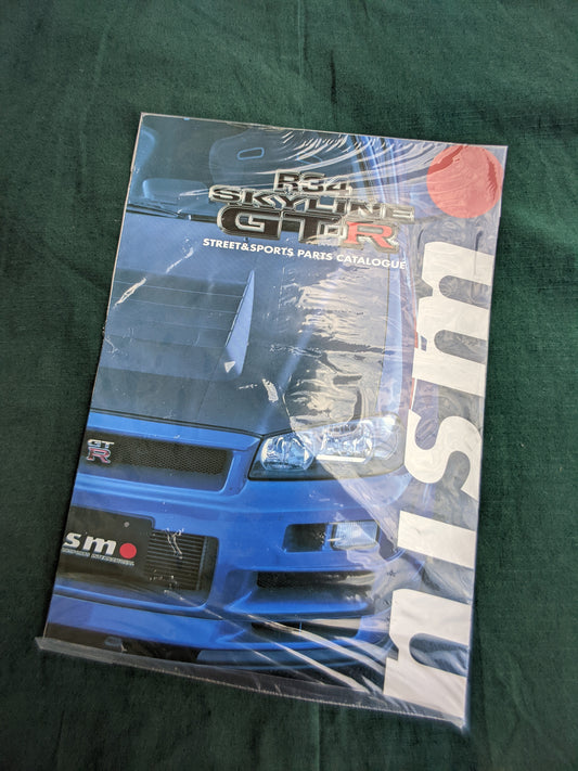 NISMO R34 GTR JDM Nissan Dealer "Street & Sports Parts" Brochure